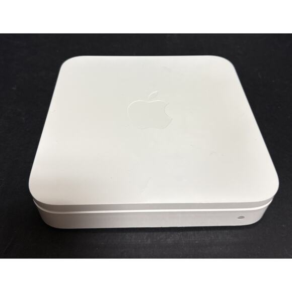 Apple A1143 White AirPort Extreme Base Station Wireless Router Tested Box Cables - Picture 6 of 11